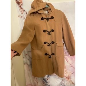 Talbots 100% Wool Beige Peacoat